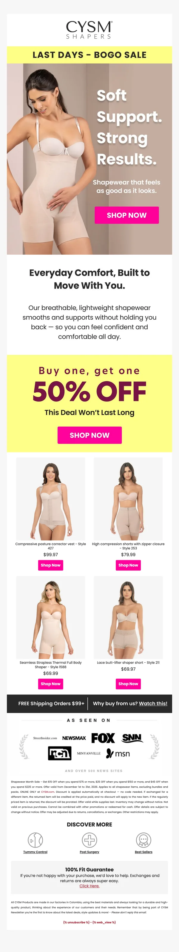 14 - [ 28 Mayo ] Everyday comfort - Bogo Last days
