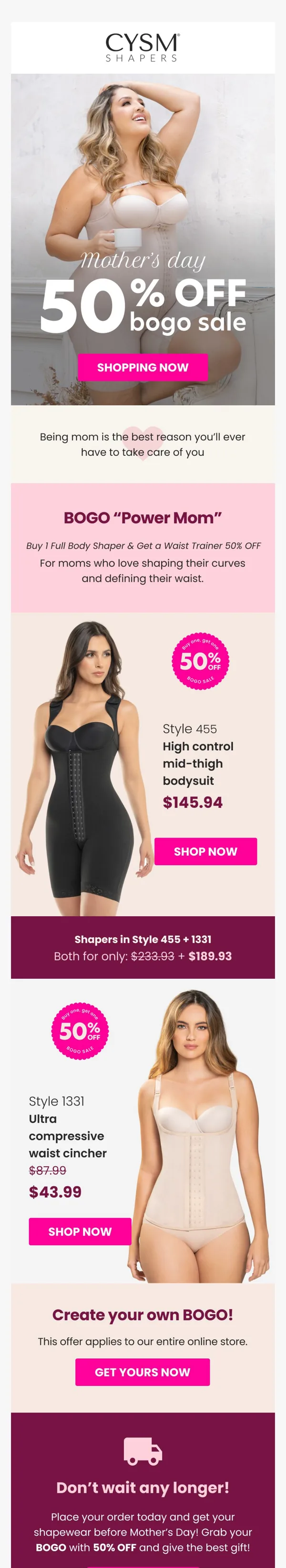 02 - [ 05 Mayo ] Mothers Day Sale 50% OFF